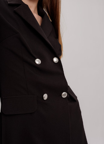 Чорна ділова сукня-піджак Hand Made однотонна