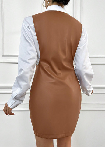 Летний женский сарафан SHEIN однотонный