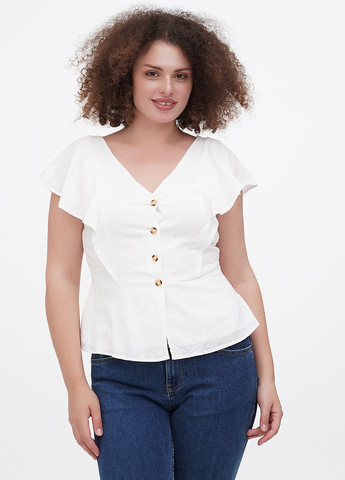 Молочная летняя блуза Linea Tesini