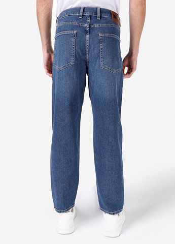 Синие демисезонные прямые джинсы Colin's