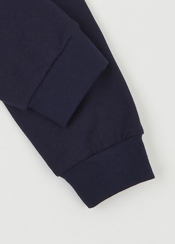 Синяя зимняя пижама (лонгслив, брюки) Фламинго