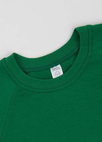 Garnamama свитшот кошки зеленый кэжуал хлопок, интерлок