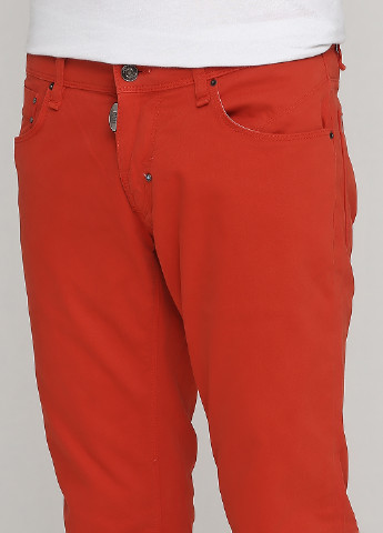 Красные кэжуал демисезонные зауженные брюки Antony Morato