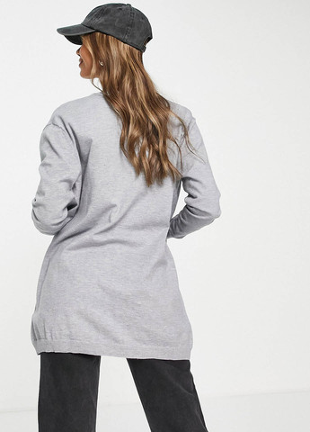 Светло-серый демисезонный кардиган Asos