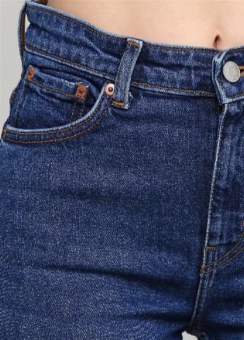 Синие демисезонные скинни джинсы Weekday