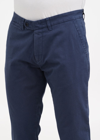 Серо-синие кэжуал демисезонные зауженные брюки Lagrand