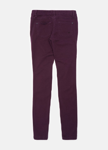 Фиолетовые кэжуал демисезонные зауженные брюки Tom Tailor