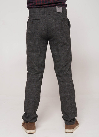 Темно-серые кэжуал демисезонные прямые брюки Time of Style