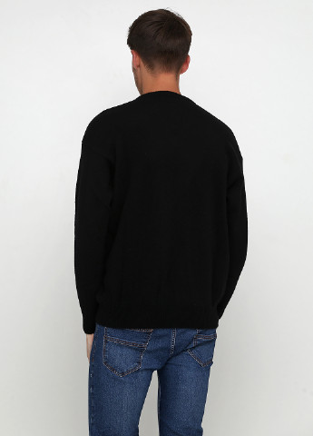 Чорний демісезонний пуловер пуловер Alpha Massimo Rebecchi