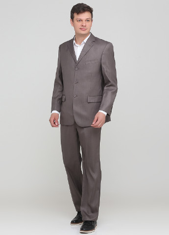 Серый демисезонный костюм (пиджак, брюки) брючный Torrente