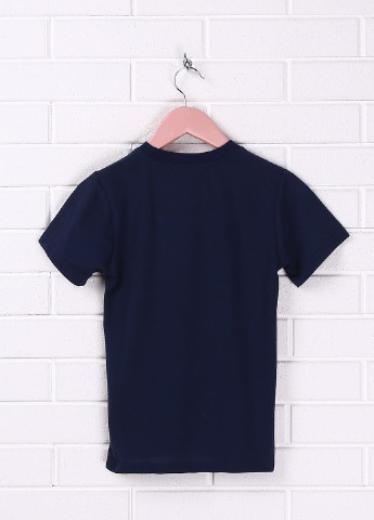 Темно-синяя летняя футболка с коротким рукавом Hello Boy