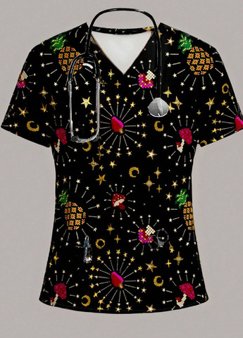 Чёрная блуза SHEIN