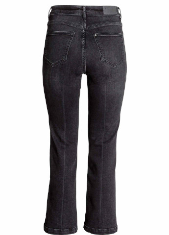 Серые демисезонные клеш джинсы H&M