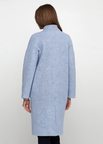 Голубое демисезонное Пальто однобортное Florens