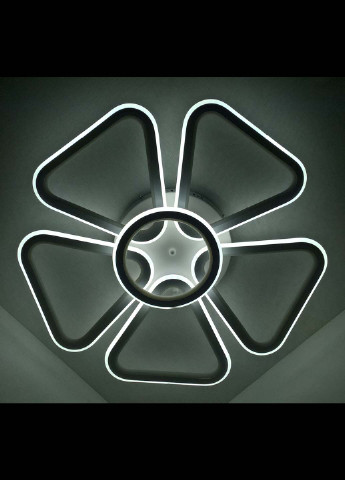 Світлодіодна потолочаня LED люстра 9984/5 + 1 Білий 10х62х62 см. Handmade (234540075)