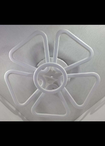 Світлодіодна потолочаня LED люстра 9984/5 + 1 Білий 10х62х62 см. Handmade (234540075)