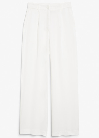 Белые кэжуал летние палаццо брюки Monki