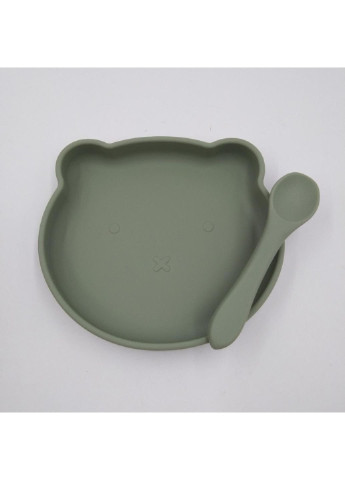 Дитячий набір посуду 6436 2 предмети зелений No Brand (253624987)