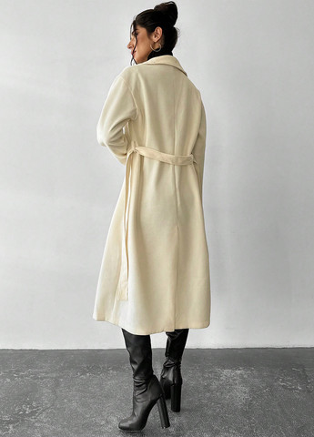 Кремовое демисезонное Пальто SHEIN