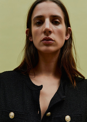 Черный демисезонный кардиган H&M