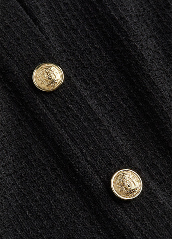 Черный демисезонный кардиган H&M