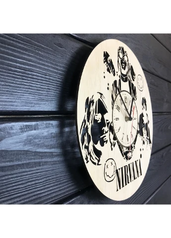 Дизайнерський настінний годинник з дерева «Nirvana» 7Arts (253567218)