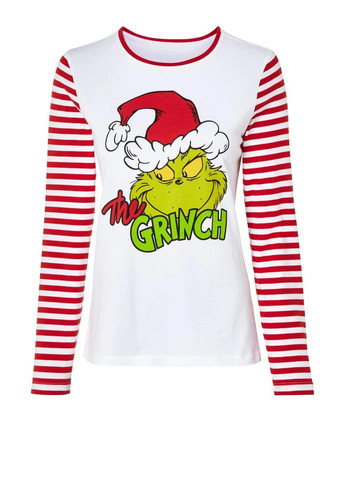 Красная всесезон пижама (лонгслив, брюки) лонгслив + брюки Esmara