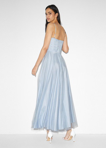 Блакитна святковий сукня кльош C&A однотонна