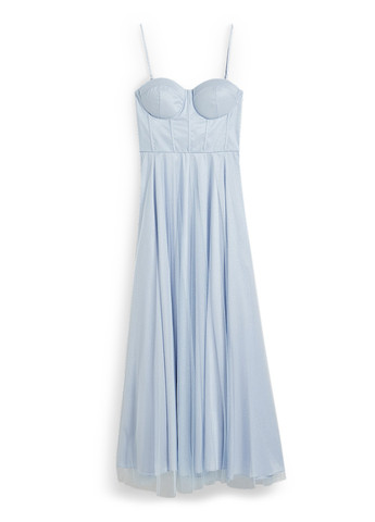 Блакитна святковий сукня кльош C&A однотонна