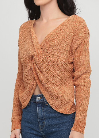 Світло-коричневий демісезонний пуловер пуловер CHD