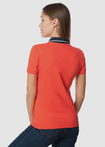 Красная женская футболка-поло женское Arber однотонная