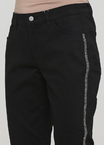 Черные демисезонные зауженные, укороченные джинсы Heine