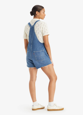 Комбінезон Levi's комбінезон-шорти однотонний синій джинсовий бавовна