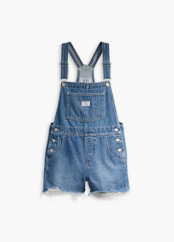 Комбінезон Levi's комбінезон-шорти однотонний синій джинсовий бавовна