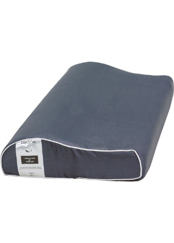 Подушка ортопедическая №6112 Delicate satin Iron grey Kiddy Boy 50х2 (2200003262667) Mirson (254078463)