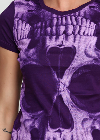Фиолетовая летняя футболка John Richmond
