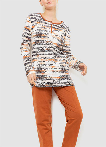 Комбинированная зимняя пижама (лонгслив, брюки) Ager