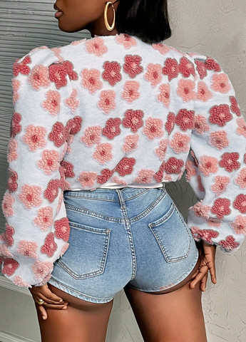 Бомбер SHEIN на кнопках (334101652)