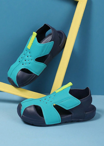 Цветные кэжуал, пляжные сандалии SHEIN на липучке