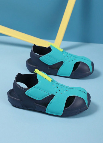 Цветные кэжуал, пляжные сандалии SHEIN на липучке