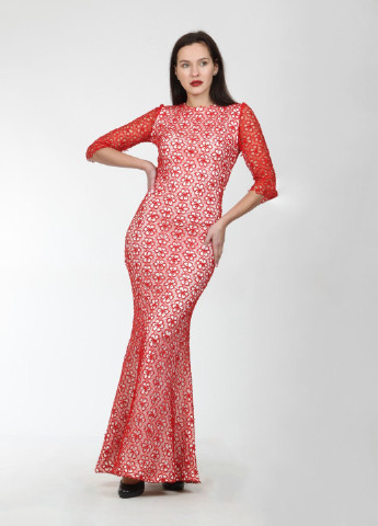 Красное кэжуал платье Enna Levoni однотонное