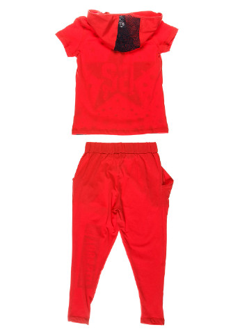Червоний літній костюм (футболка, штани) Marions