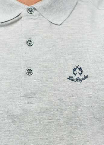 Серая футболка-поло для мужчин Campione с логотипом