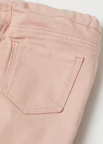 Светло-розовые демисезонные джеггинсы H&M
