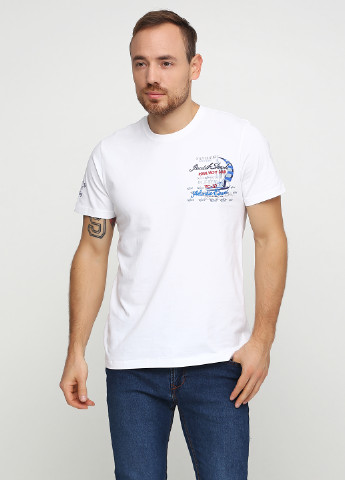 Белая футболка Paul & Shark