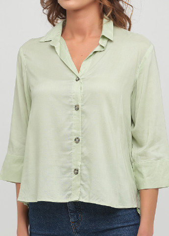 Салатовая летняя блуза H&M