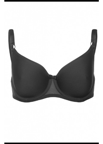 Чорний бюстгальтер soft-bra без push-up чорний з тонкого формованого матеріалу монофліт (spacer) l1510a calla Luna