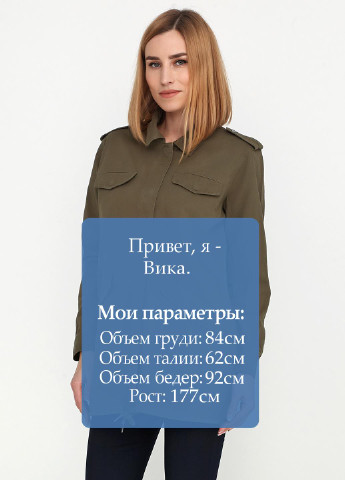 Оливкова (хакі) демісезонна куртка Minimum