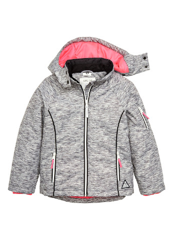 Серая зимняя куртка лыжная H&M