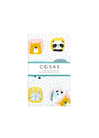 Комплект підліткової постільної білизни ANIMALS COLOR TERRAKOT (Наволочка 50х70 Підковдра 160х220 Простирадло 155х240) Cosas (251422199)